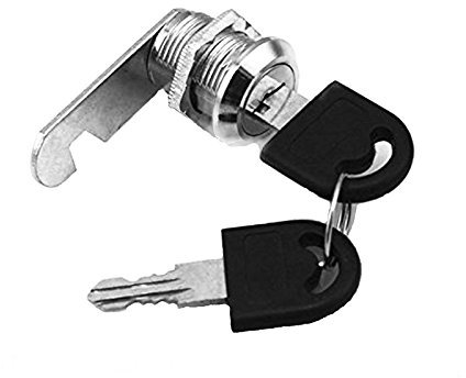 Doutop Briefkastenschloss Möbelschloss Verschiedenschließend Zylinderschloss Zylinder Cam Lock Schrankschloss Spindtürschloss Schubladeschloss mit 2 Schlüsseln 16mm 20mm 25mm 30mm (25mm)