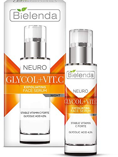 Bielenda Neuroglicol + Vit. C Exfoliating Nighttime Rejuvenation Serum 30 ml