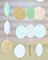 SUNBEAUTY 3 Meter Mint Circle Garland Rund Girlande Geburtstag Deko (Türkis & Weiß & Gold)