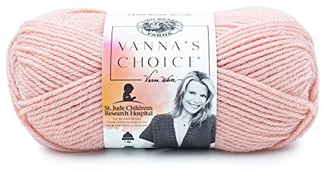 (1 Skein) Lion Brand Yarn Vanna's Choice Yarn, Pink