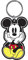 Disney Mickey Mouse Face in Palms Keychain