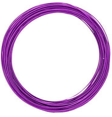 Vaessen Creative 24239-016 Aludraht Schmuck, Biegsam, Aluminium, Lavendel violett, 1 mm x 10 m