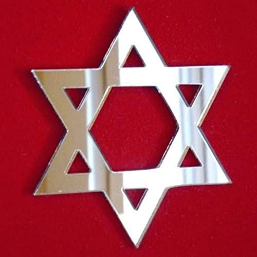 Super Cool Creations Star of David Spiegel, P, 32 x 32 cm