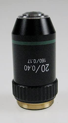KERN Optics Achromatisches Objektiv für Mikroskope, Schwarz, 20x Vergrößerung, 1.75 mm Arbeitsabstand