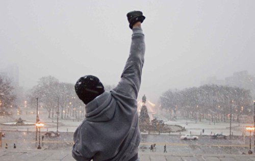 time4art Rocky Balboa BILD Farbig BOXEN SPORT Boxing Print Canvas Bild auf Keilrahmen Leinwand Giclee 120x80 cm