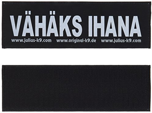 Interchangeable Patches, 1 pair, VÄHÄKS IHANA, Size: Large, Black