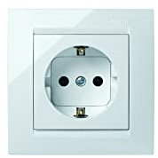 Simon M256211 - Enchufe con toma de tierra serie 15 blanco