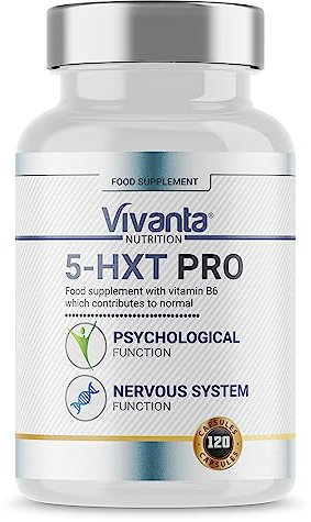 5HXT Pro - 5HTP High Strength from 4000mg of Griffonia Seed - Providing 200mg Extract Plus High Strength B6 - Natural 5 HTP Supplement (HTP 5) - 120 Vegetarian & Vegan Capsules