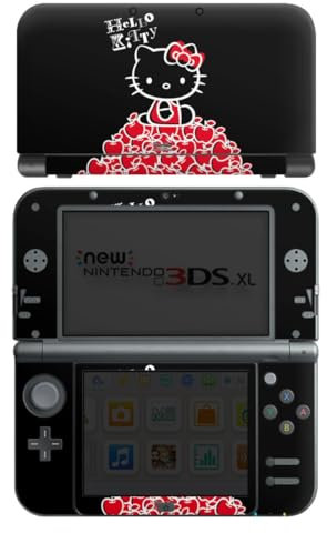DeinDesign Skin kompatibel mit Nintendo New 3DS XL Folie Sticker Apfel Fanartikel Hello Kitty