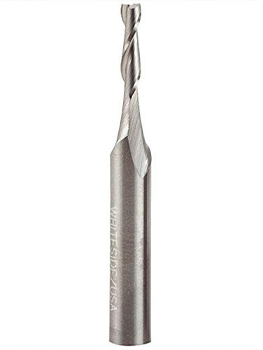 Whiteside Router Bits RU1800 Standard Spiral Bit with Up Cut Solid Carbide 3/16-Inch Cutting Diameter and 3/4-Inch Cutting Length