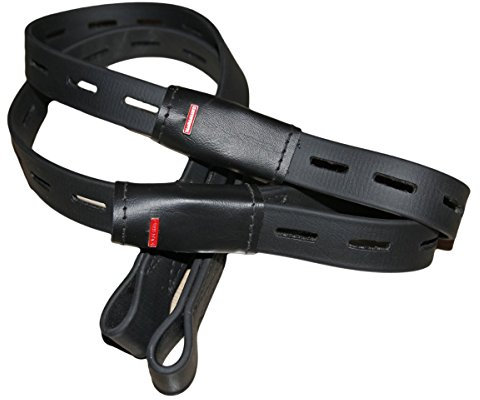 Karlslund Steigbügelriemen BioThane, Schwarz, 75 cm