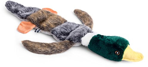 Petface Luxury Multi Squeak Duck Plush Dog Toy