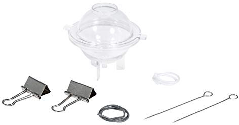 Rayher Hobby 3117500 Kerzengießform Kugel, 6,5 cm ø, 2tlg. Gießform, Giessform für Wachs, Wachsgießform