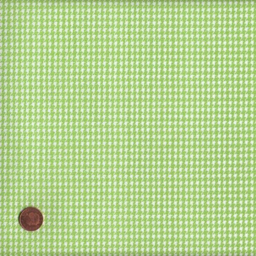 100% Baumwolle Stoff | Grün | Hahnentritt | Stoffbreite: 140cm (0,5 m)