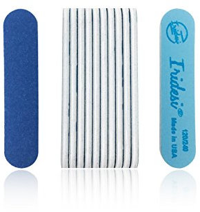 Mini Blue Salon Cushion Board Nail Files 120/240 (12 Pack)