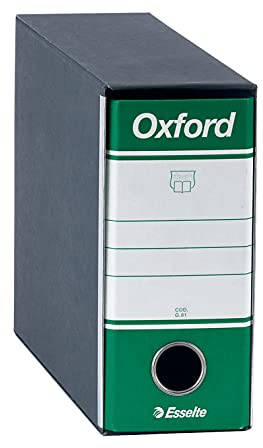 Esselte Ordner OXFORD mit Hebelmechanik und mit Handy Dorso 8 cm grün