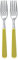 Excelsa Branché Lot de 2 fourchettes de Table Vert