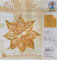 Ursus 34515500 - Paper Star Ornament 2, gold, 32 Blatt, ca. 15 x 15cm, 110 g/qm, vorgestanztes, hochwertiges Bastelpapier mit edlem Perleffekt, folienveredelt, einseitig bedruckt