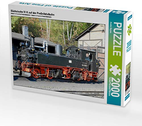 CALVENDO Puzzle Sächsische IV K auf der Preßnitztalbahn 2000 Teile Puzzle quer | Lege-Größe cm Foto-Puzzle für glückliche Stunden
