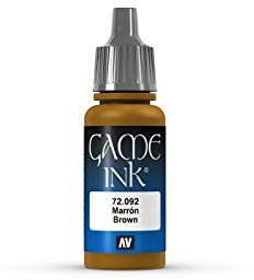 Vallejo Game Ink 17 ml Acrylic Paint - Inky Brown