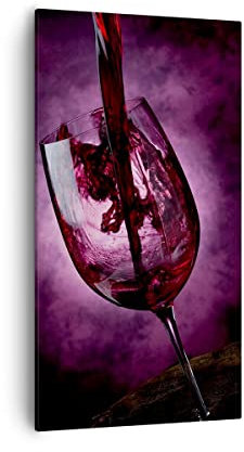 Bilder auf Leinwand 55x100cm Leinwandbild mit Rahmen Abstrakt alkohol flasche cocktail Groß Wanddeko Bild Schlafzimmer Deko Wandbilder Dekoration Wohnzimmer Canvas Wand Kunstdruck Art PA55x100-2121