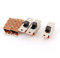sourcing map 5pcs DIYPcsB DPDT Posición 3 mini interruptor deslizante de CA 250V 3A 125V 6A