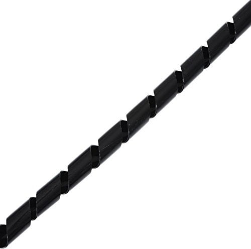 Helos 129257 Spiral-Kabelschlauch ø 6 - 60 mm, 10 m schwarz Kabelmanagement , zuschneidbar, zum Bündeln von Kabeln , flexibel einsetzbar