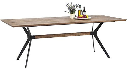 Kare Downtown 220x100cm, großer, massiver Echtholz Esstisch, Esszimmer Tisch aus Eiche Massivholz, (H/B/T) 77x220x100cm, Holz, 78x100x220cm