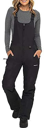 ARCTIX Damen Essential Insulated Bib Overalls Ski-Lätzchen, Schwarz, Small/31 Inseam