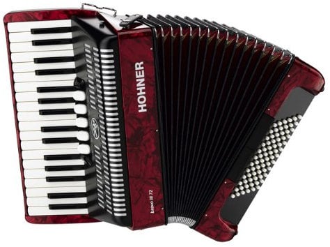 HOHNER Akkordeon Bravo III 72 rot