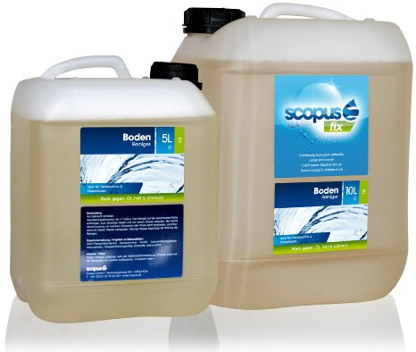 Scopus Fix BodenReiniger, 10 Liter Kanister - Profi Reiniger für Gastronomie, Handel und Großflächen, Fließen, Kunststoff, PVC, Marmor - chlorfrei, biologisch abbaubar - für professionellen Einsatz