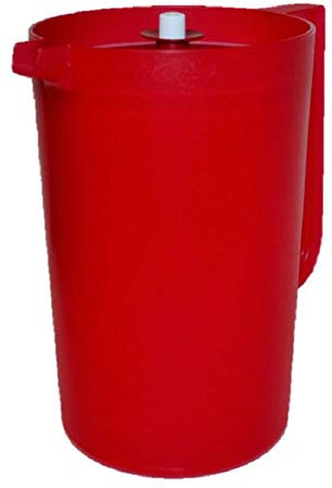 Tupperware Brocca classica a pulsante stile 1 gallone rosso