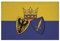 U24 Aufnäher Essen Fahne Flagge Aufbügler Patch 9 x 6 cm