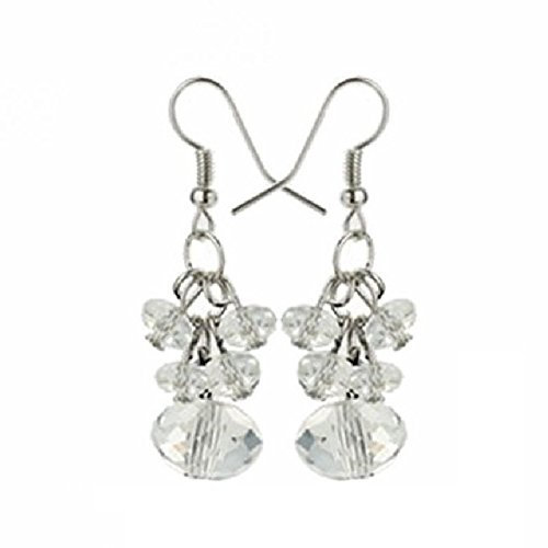 eeddoo Ohrringe Damen Jugendstil Silber Edelstahl Schwarz