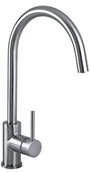 Bristan PST EFSNK BN Pistachio Easyfit Kitchen Sink Mixer Tap with Swivel Spout, Brushed Nickel