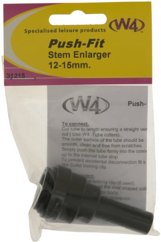 W4 Stem Enlarger - Black 12-15mm