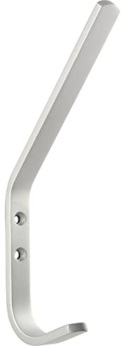 OPO 75 0900 47 Grimme Majoris Basic Huthaken (Kleiderhaken), Breite 16 mm Höhe 175 mm Garderobenhaken Aluminium natur eloxiert, Silber