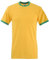 Fruit Of The Loom Herren T-Shirt Gr. L, dunkelgelb/spaltgrün