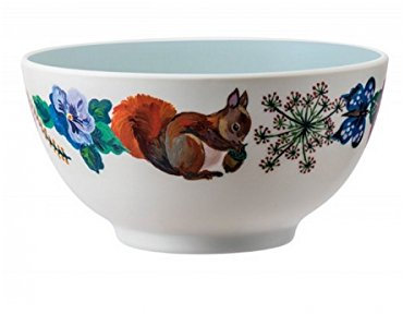 Nathalie Lété Schale Eichhörnchen, Multi, Tierdruck, 300 ml, Dishwasher Safe, Round Bowl
