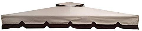 MICHELE SOGARI Telo Copertura Ricambio Beige Gazebo 3X3 Giardino Telo 3 X 3 Antivento