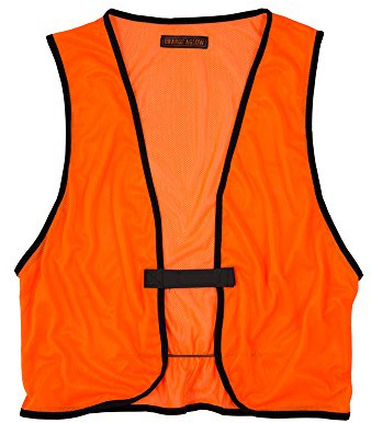 Orange Aglow Signature Lightweight Mesh Blaze Orange Hunting Vest - Ultralightweight & Breathable Polyester Hunting Safety Vest, Visible Day or Night – Quick-Drying and Durable (Large)