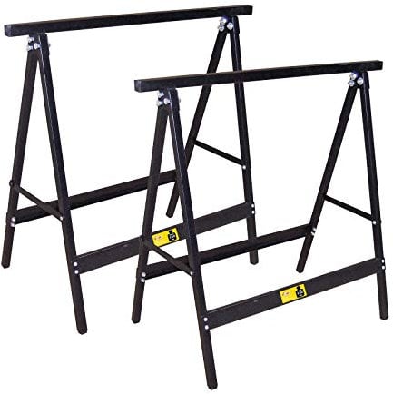 Stahl Universal Bock Klappbock Sägebock Unterstellbock Stützbock Set Paar (2 Stück)