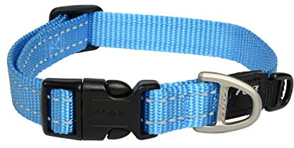 ROGZ HB11-F Utility Halsband/Snake, M, hellblau