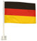 EM 2024 - Robuste Deutschlandflagge fürs Auto Nations Inklusive Halterungs-Clip 45x29 cm Fanartikel Autofahne