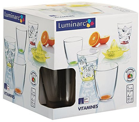 Arc J3331 Pack 5 pieces Vitamins Composed of 4 Glasses and 1 Juicer