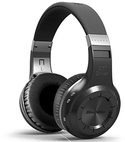 Bluedio H-Turbine Bluetooth stereo headphone Wireless headphones Bulit-in microphone BT4.1 headset Powerful bass Enjoy your music Over-ear headphones -Retail package Global release (Black)