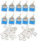 Aihasd 10PCS Unipolar Mini interruptor de palanca MTS-102 6A 125V 3A 250V 3 pies 2 engranajes