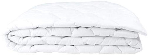 Merino-Betten Topper Matratzenauflage 90x200 cm | Matratzenschoner versteppt | Pflegeleichter und komfortabler Matratzenschutz (weitere verfügbar)