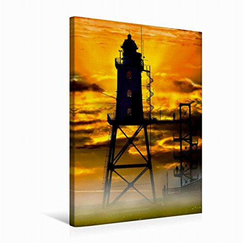 Premium Textil-Leinwand 50 x 75 cm Hoch-Format Obereversand, Dorum-Neufeld, Niedersachsen | Wandbild, HD-Bild auf Keilrahmen, Fertigbild auf hochwertigem Vlies, Leinwanddruck von Peter Roder
