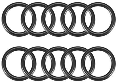 sourcing map 10 Stück Metrische Nitrilkautschuk O-Ringe Dichtung Gummi 25mm Außendurchm. 19mm Innendurchm. 3mm Breite